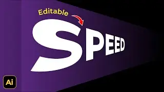 How to Make Editable Perspective Text Effect | Adobe Illustrator Tutorials