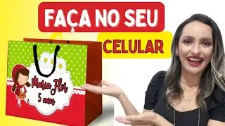 Sacolinha grande no pixel lab\sacolinha personalizada lembrancinha\sacolinha surpresa