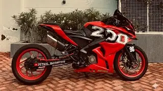 Rs200 instoleshan dominar alloy wheels modified bike😍🤝