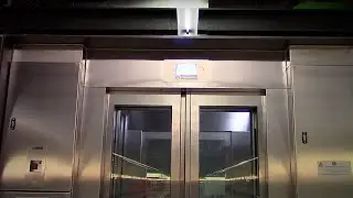 2012 Thyssenkrupp Synergy MRL traction elevator/lift @ Metro Malaga station El Perchel, Malaga ES