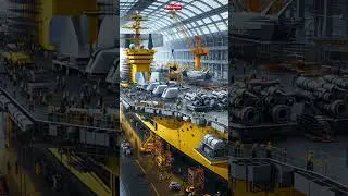 Mega shipyard reveals: Is that a #shorts #futuretech #navytech #carrier #trendingnow #viralshorts