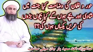 Hoor O Gilman Ore Janat Ki Wazahat حور و غلمان اور جنت || By Sahibzada Ahmad Saeed Yar Jan Saifi Sb