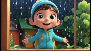 Counting Raindrops on the Window Pane | Fun Counting Song for Kids | Cozy Weather Rhyme