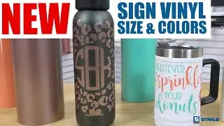 ALL-NEW CAD-CUT&reg; PS Sign Vinyl Size & Colors | 12