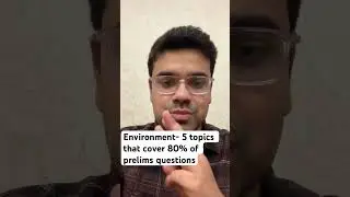 5 most important topics of environment #upsc #environment