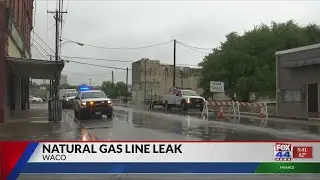 Broken natural gas line creates safety issue in East Waco