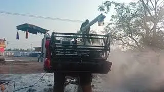 ₹1500 high pressure water service | Harvester water wash | #shorts #harvester #kubota #tractor
