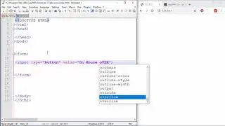 JavaScript Tutorial - 26 - On Mouse Over & Out - Events