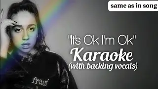 Karaoke | It's Ok I'm Ok Tate McRae (with backing vocals) (same as in the song instrumental)