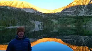 Rock Creek Lake and camground sunrise Little Lakes Valley