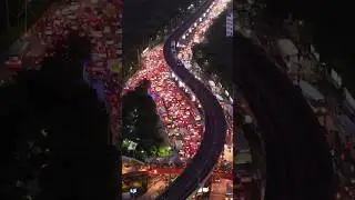 Hyderabad Traffic drone view || hyderabad traffic ⛔🚦