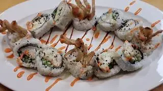 How to prepare Spider Sushi Roll   Soft Shell Crab Sushi Roll