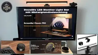 Douxlife LED Monitor Light Bar mit Hintergrundbeleuchtung 42 cm #douxlife #Dimmbar #Touch  #monitor