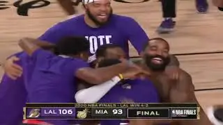LA Lakers 2020 Championship Post Match Celebrations & Interviews