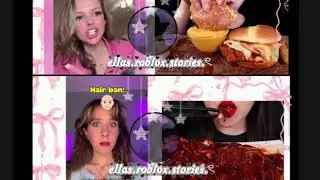 🌺ASMR eating pov storytime🌼||creds to: @amarachehade.@Kaitlin_p123@ZOEYASMR@mellawnie 😋😛