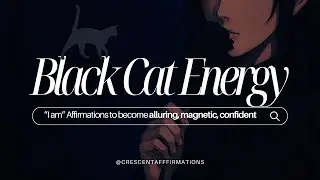 Black Cat Energy Affirmations | Feminine Power, Effortlessly Alluring, Grace & Mystery