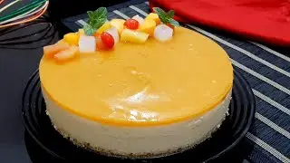 No-Bake easy Mango Cheesecake | My Perfect Plate