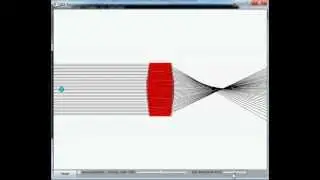 Deformable Lens Simulation with Snell's Law using wxWidgets.