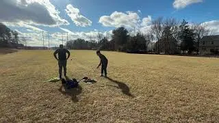 Sunday field work with Kuzi 