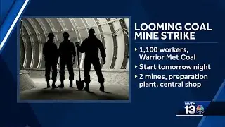 Strike set for Tuscaloosa County coal mines barring late labor agreement