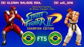 KLEBIM BALROG BRA. VS. will_2016 - Street Fighter II' Champion Edition - FT5 - 15:42 - Online Match
