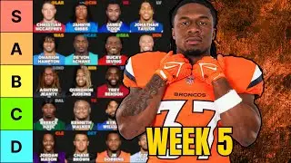 Top 35 Running Back Rankings For Week 5 Fantasy Football