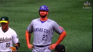 MLB The Show: Kansas City Royals vs Oakland Athletics (S22 ALCS G1-5)