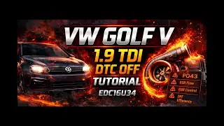 Chip tuning - start your new business from DTC OFF (P0401 Bosch EDC16U34 VW Golf 1.9 TDI EGR) 1 2026