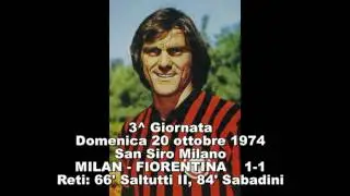 I gol di Giuseppe Sabadini in rossonero