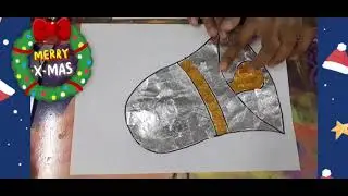 Christmas Bell collage idea for kids/school activity/Easy drawing🔔🎄💯