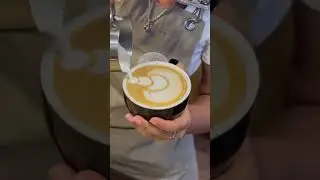 Wing Tulip Latte Art #barista #coffee #art #academy #training #school #kathmandu #shorts