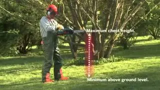 How To Use a Bosch AKE 30 LI 36v Cordless Chainsaw AKE30LI