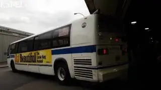 NYCTA: 1999 Novabus T80206 RTS #5231 departing Michael J. Quill Depot