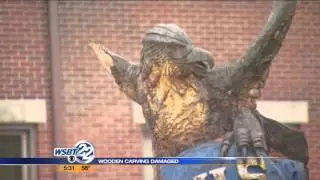 Iconic scultpure in Nappanee damaged