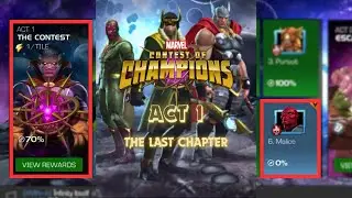 MARVEL - CONTEST OF CHAMPIONS; STORY BOOK 1; Act 1; Chapter 6 (Last Chapter) - Malice FULL GAMEPLAY