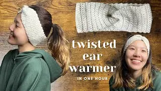 1-Hour Crochet Twisted Ear Warmer Tutorial