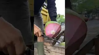 Have You Tasted Before Pink Coconut 🥥 - Coconut Cutting Skills #coconut #short #fruit