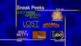 Sneak Peeks Menu to The Invisible 2007 DVD (July 31, 2007 version)