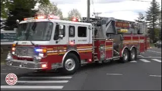 South Windsor Fire Department Tower 1 + Hartford Police Department Chevy Caprice  responding!