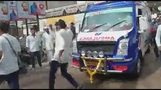 CPI KALABURAGI-RURAL SRIMANT ILLALA WHO SUSTAINED SERIOUS INJURIES AIRLIFTED FROM UNITED HOSPITAL