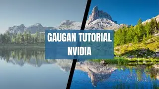 Gaugan tutorial. Create amazing pictures with Gaugan. NVIDIA Canvas without RTX.