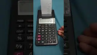 Berhitung dengan menggunakan kalcukalotor print CASIO HR-8RC TOKO BALQIS  Pondok Gede