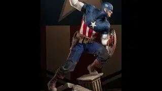 SIDESHOW  - CAPTAIN AMERICA -  ALLIED CHARGE ON HYDRA - PREMIUM FORMAT - FRENCH REVIEW FRANCAISE HD