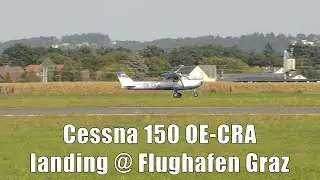 Punitz Flugbetrieb Gesellschaft Cessna 150 landing @ Flughafen Graz | OE-CRA