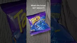 What's the Actual NET WEIGHT?! Takis Blue Heat! #asmr