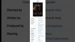 #salaar movie budget release date #prabhas #prashanthneel
