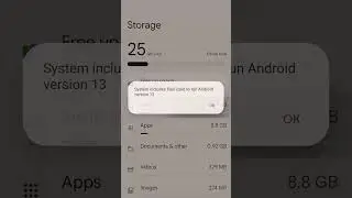 Know your system storage on Android 13 #pixel7 #pixel7pro #google #youtubeshorts #googlepixel