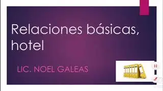 Relaciones b&aacute;sicas HOTEL CVU COMPORTAMIENTO DEL COSTO...