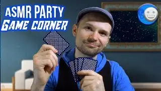 #ASMRPARTY Game Corner - Male Whispering, Cards, Tapping and light conversation 😁