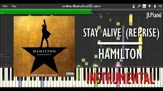 Stay Alive (Reprise) (Instrumental) - Hamilton (Synthesia Piano Backing) *SHEET MUSIC*